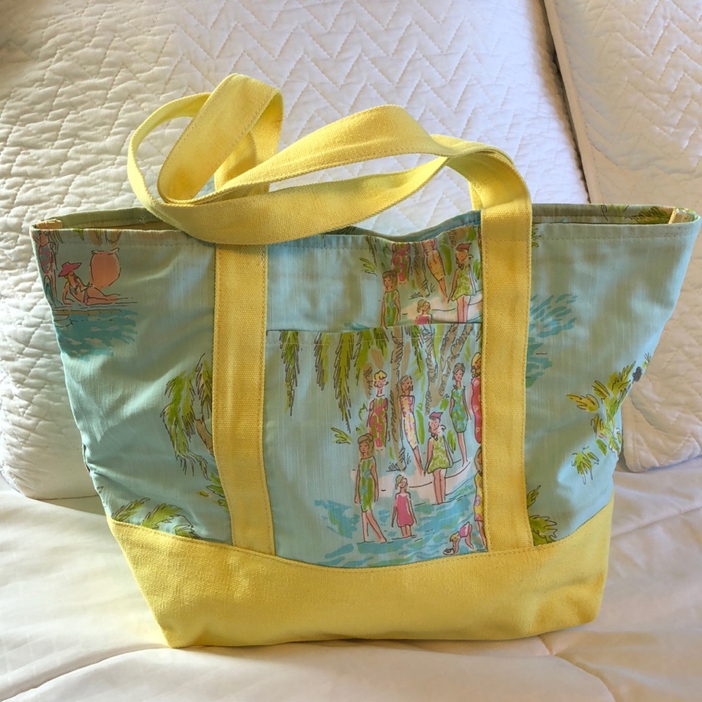 ⭐️New Lilly Pulitzer Canvas Reusable Tote Bag